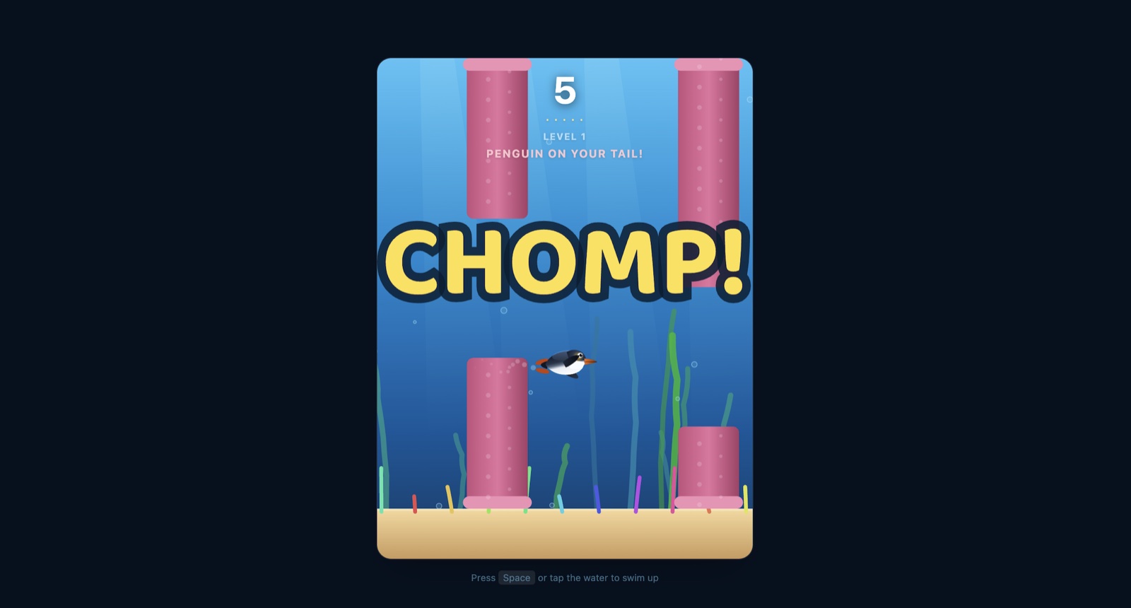 Screenshot of Penguin Chase, built by Chiau En, 10